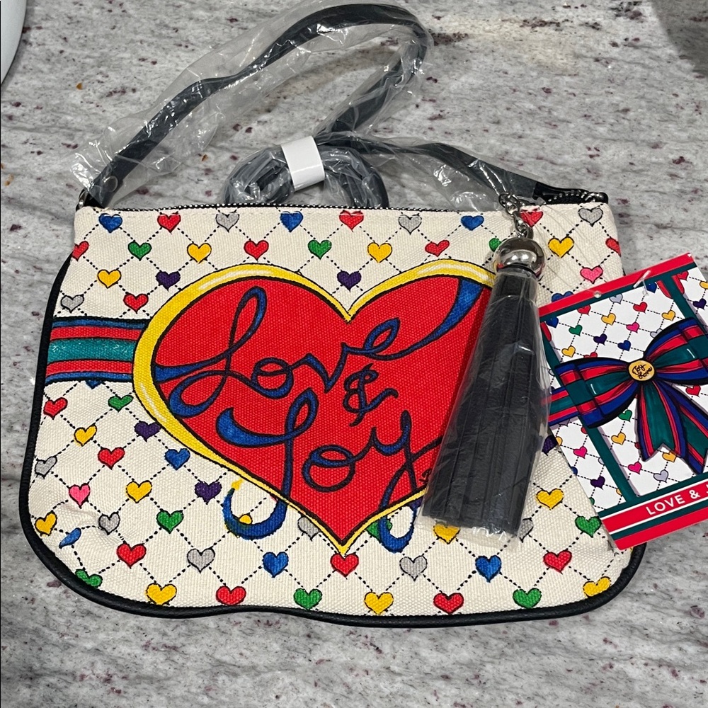 NWT Brighton Multicolor Heart Pattern Women's Bag
